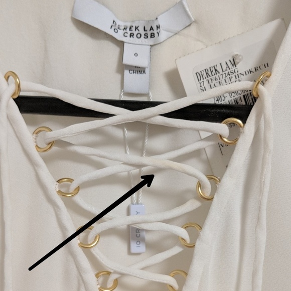 Read description, Derek Lam 10 Crosby silk blouse - Picture 7 of 8